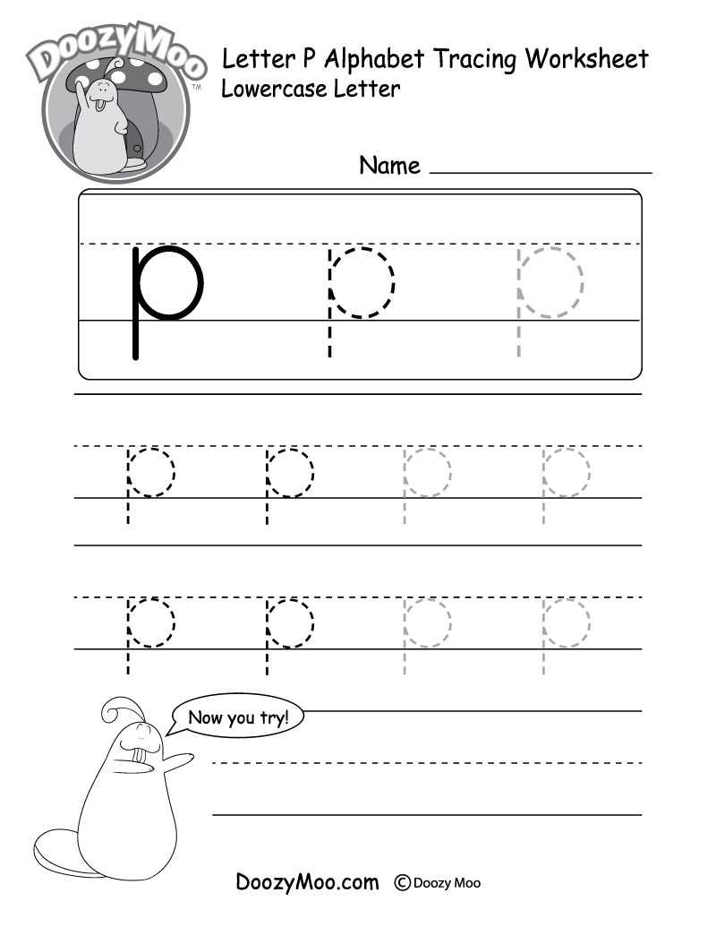 lowercase letter tracing worksheets