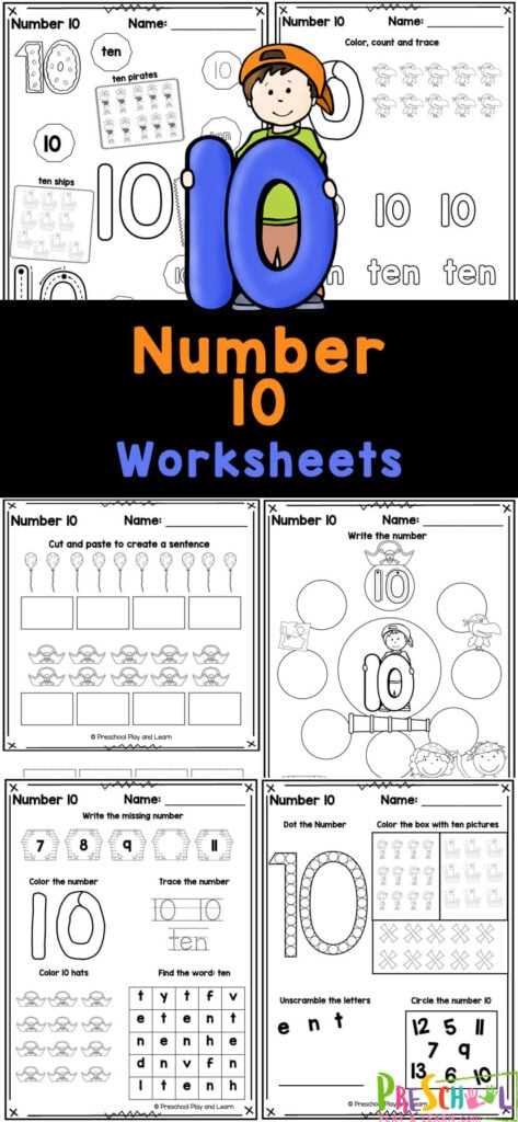 counting by ten worksheets