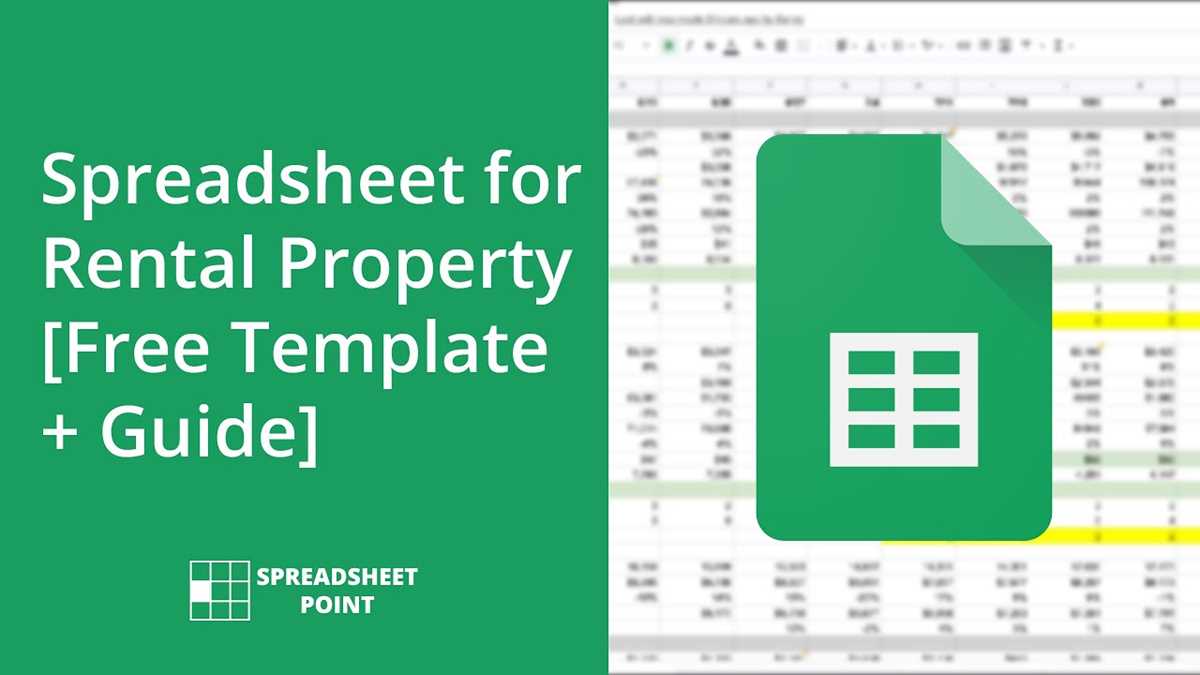 rental property tax deductions worksheet