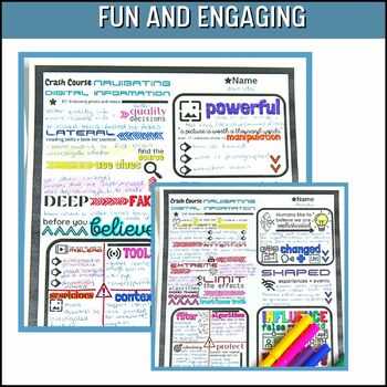 crash course kids worksheets