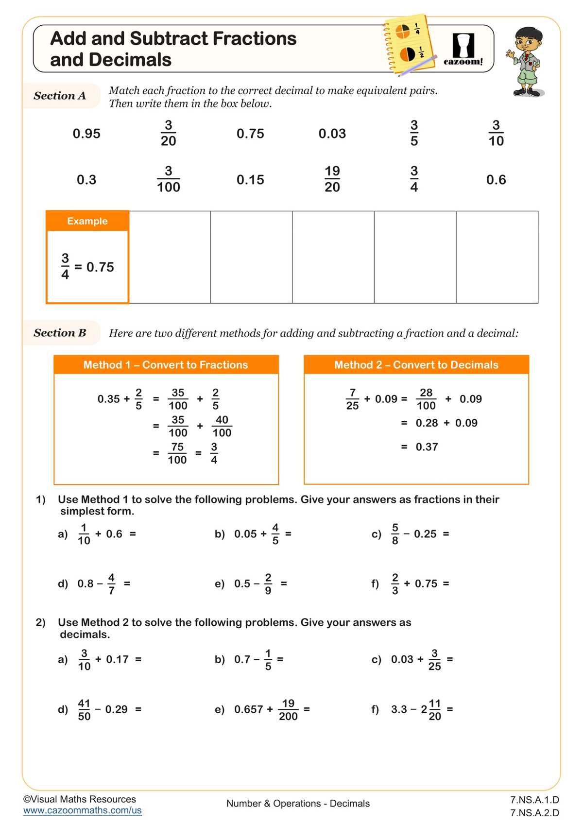 decimal addition and subtraction worksheet decimal addition and subtraction worksheet