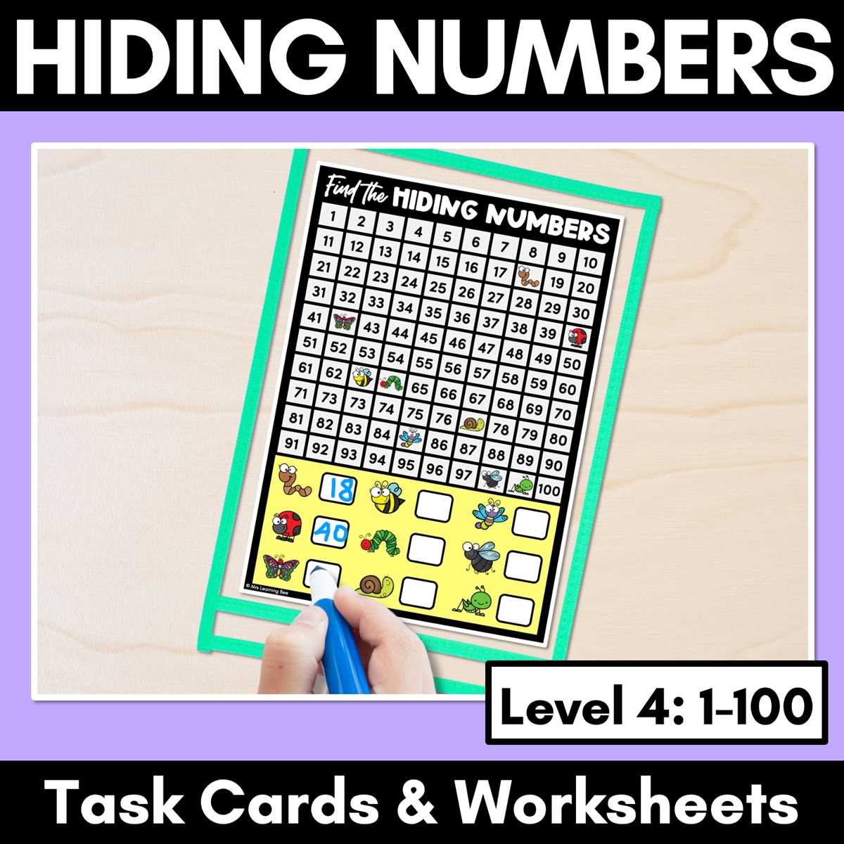 worksheet numbers 1 100
