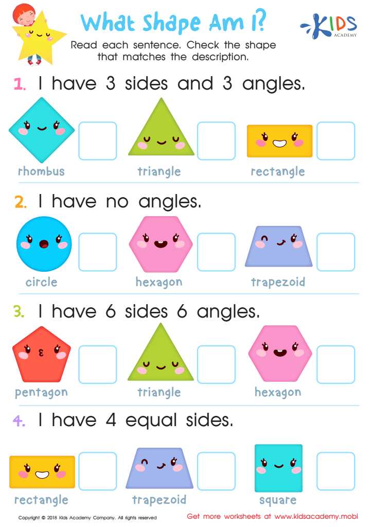 2nd grade geometry worksheets