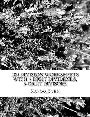 5 digit by 3 digit division worksheets