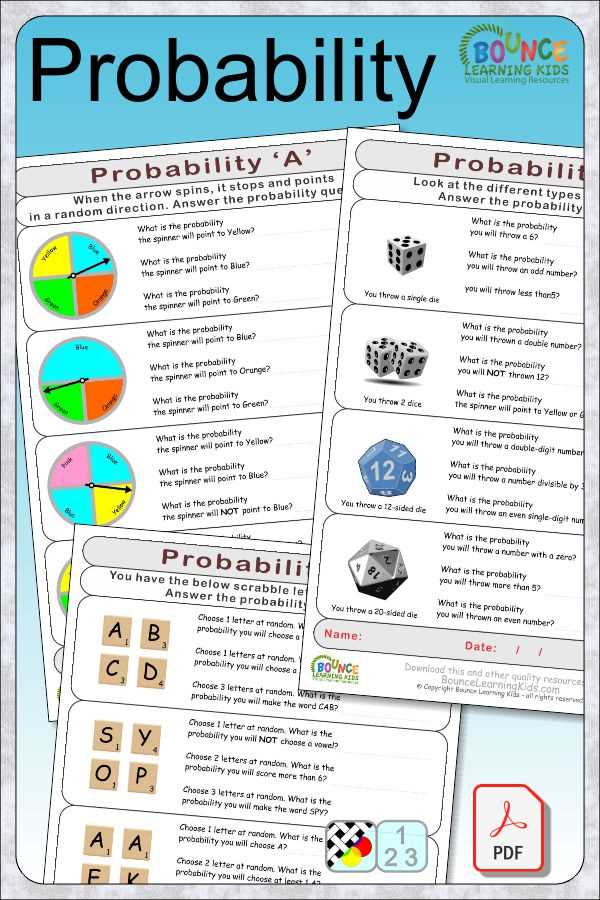 probability worksheets