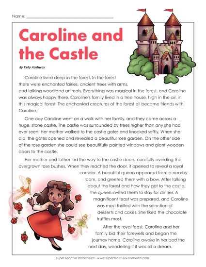 fourth grade reading worksheets