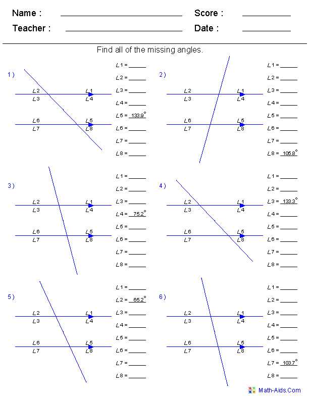 angles worksheet 3rd grade