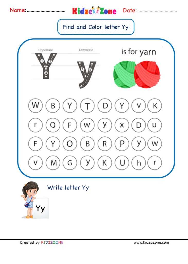 y worksheet