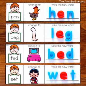 final phoneme substitution worksheets