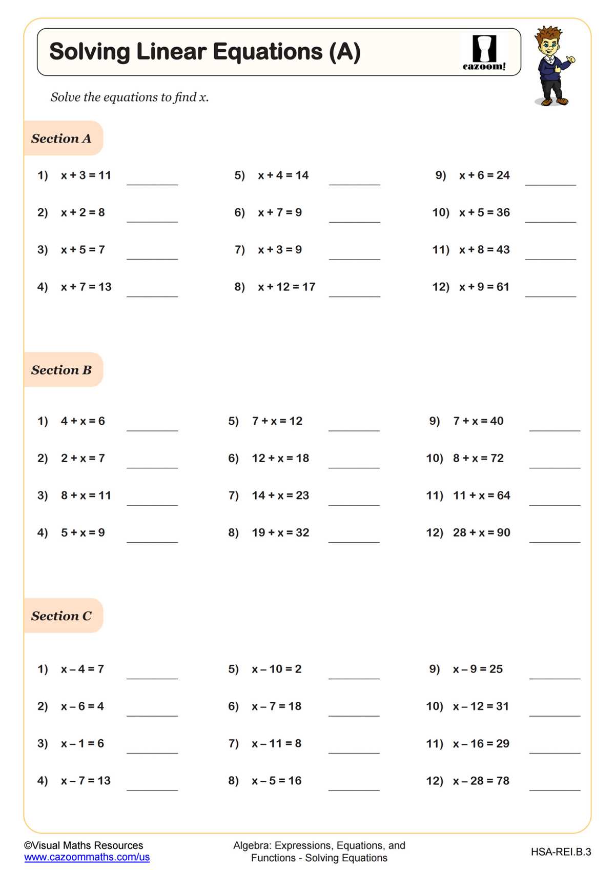 algebra 1 5 6 worksheet