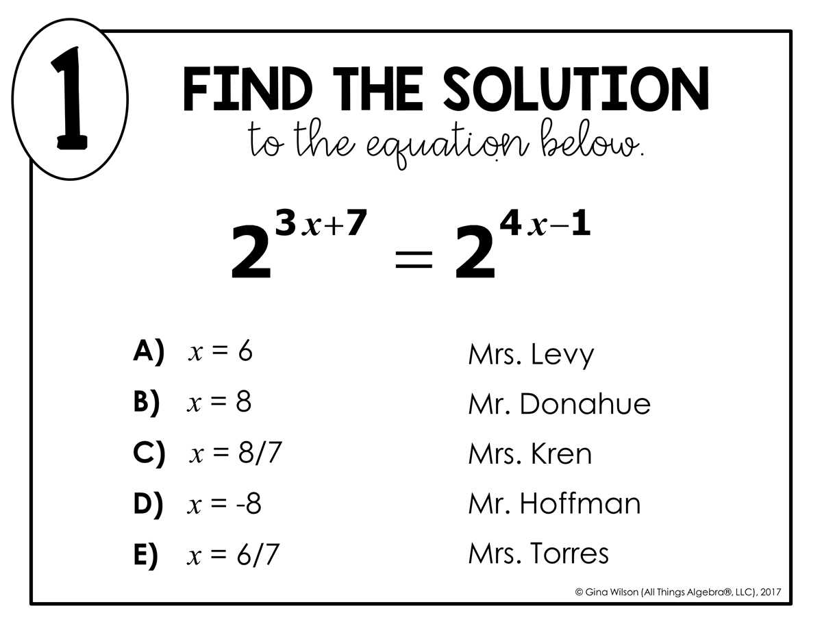 exponential function equation and inequalities worksheet