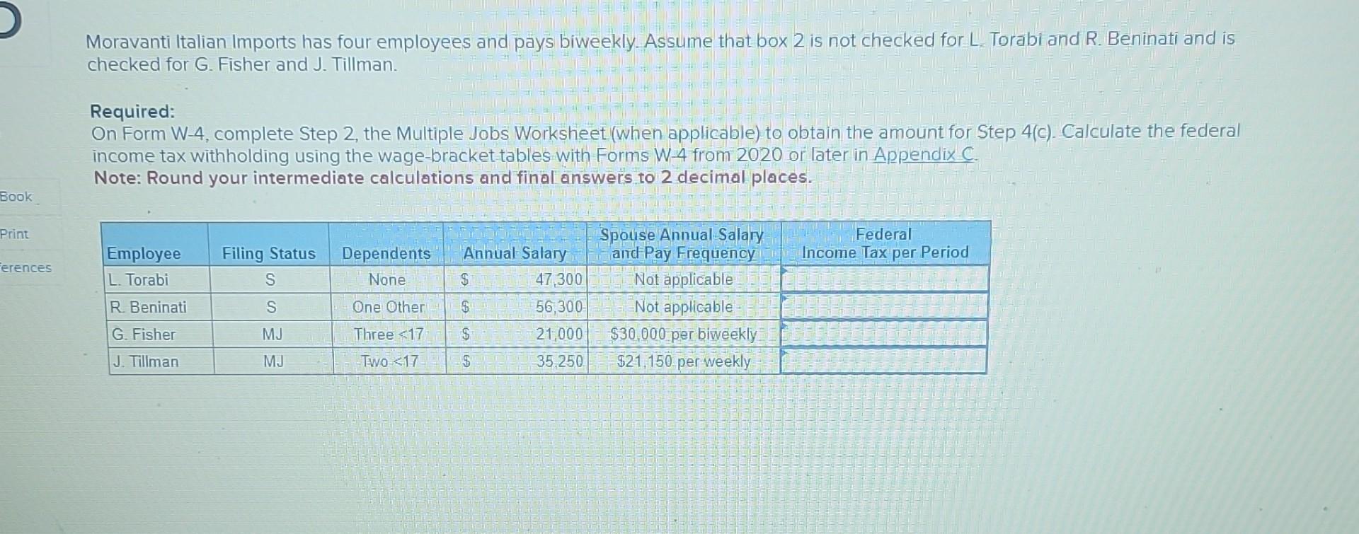 w 4 multiple jobs worksheet