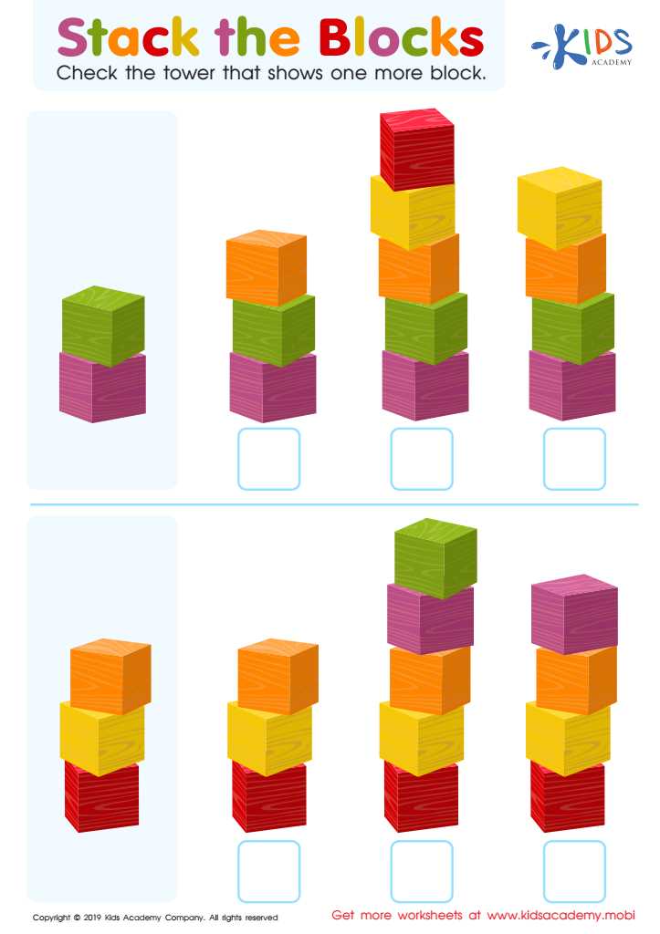 addition tower worksheet