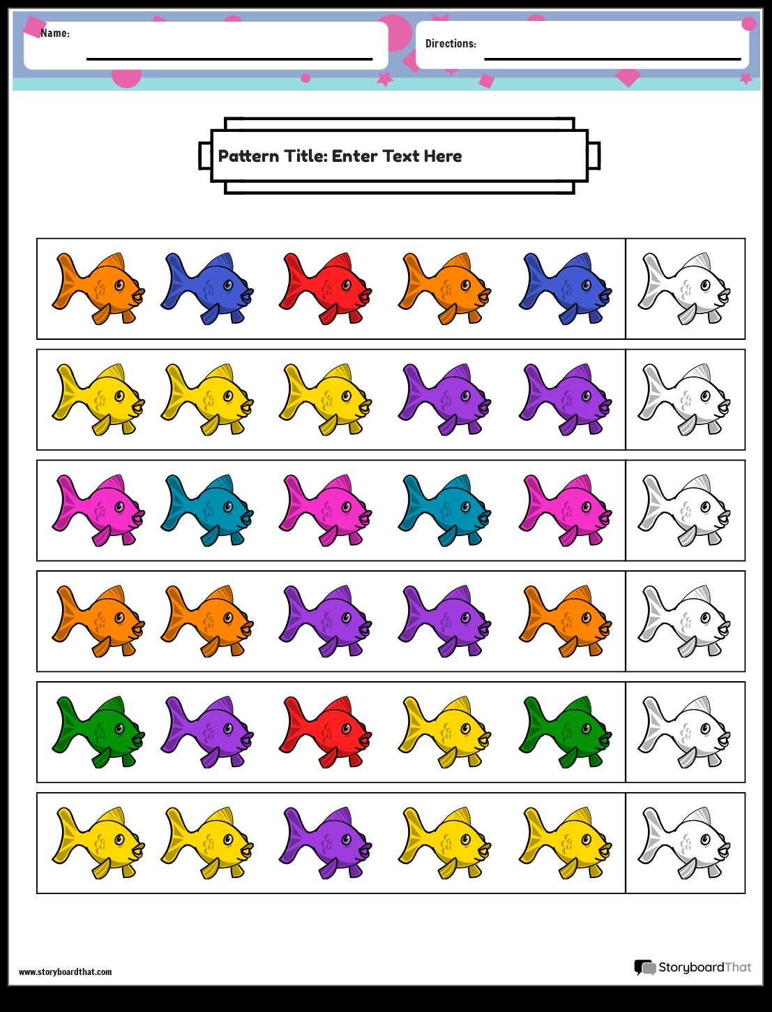 patterns in shapes worksheets