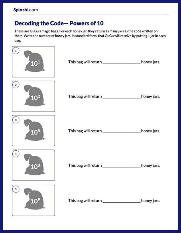powers and exponents worksheet