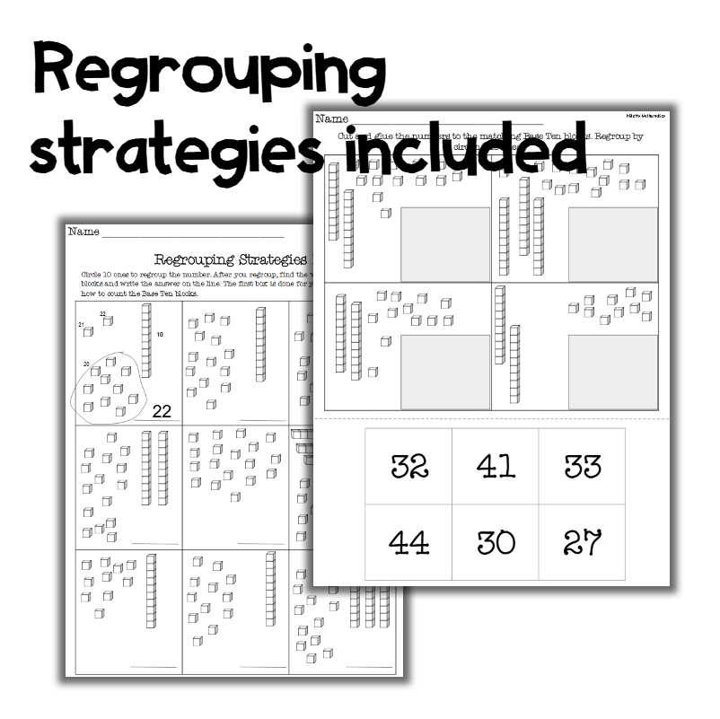 place value blocks worksheets