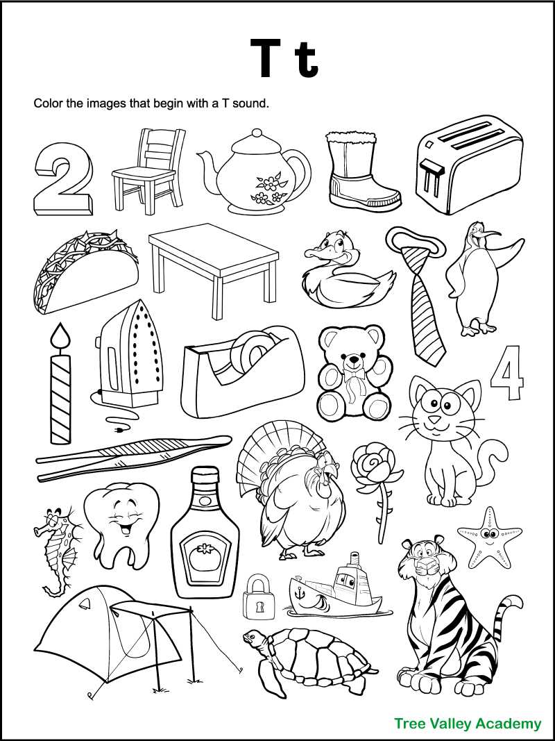 beginning sound worksheet for kindergarten