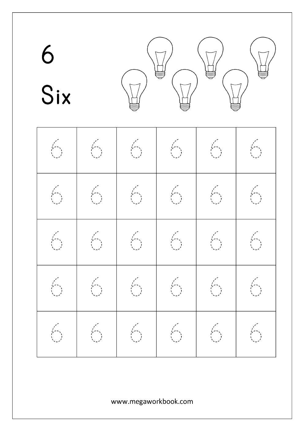 free number writing worksheets