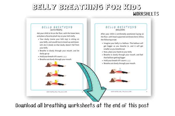 breathing exercises for kids worksheet