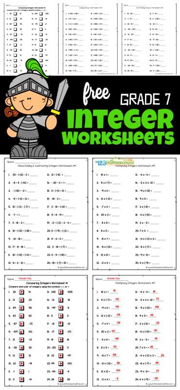 multiplying by 7 worksheets