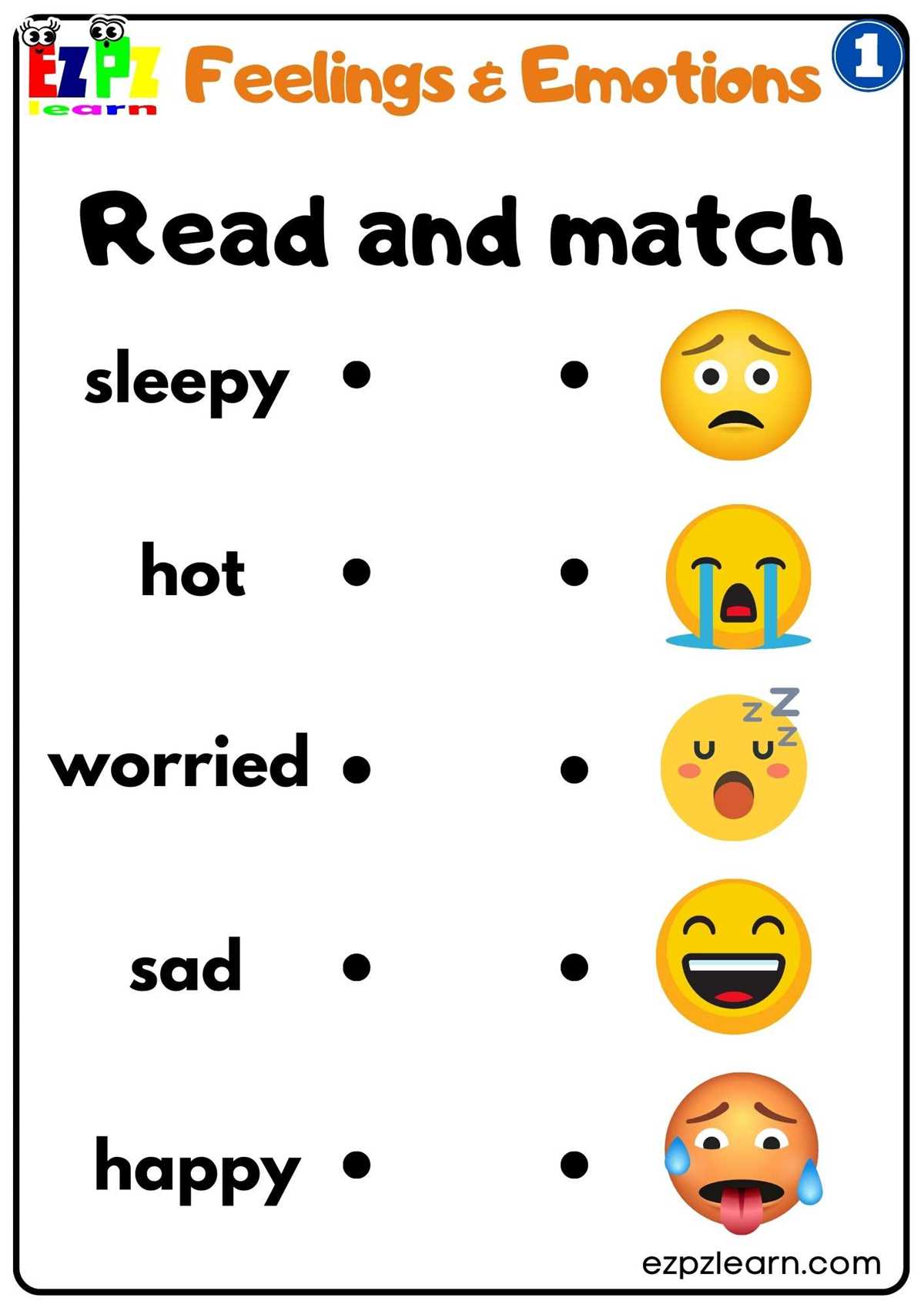 emotions live worksheet