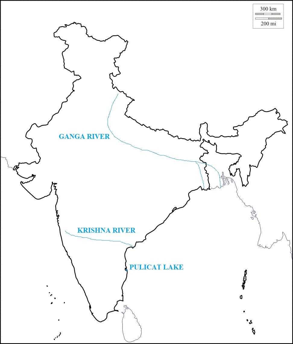 blank map of india worksheet