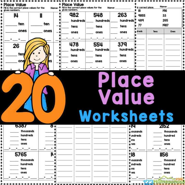 place and place value worksheets place and place value worksheets