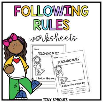 kindergarten rules worksheet