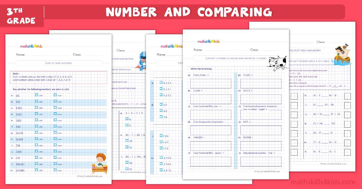 3rd grade math worksheet