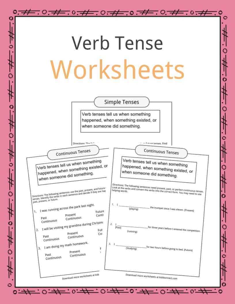 verbs in present tense worksheet