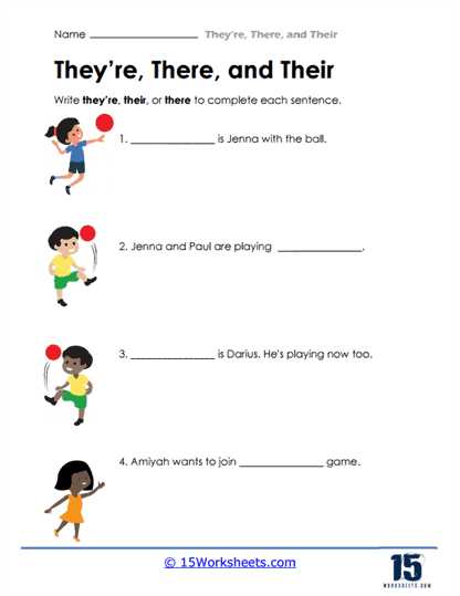 their there theyre worksheets