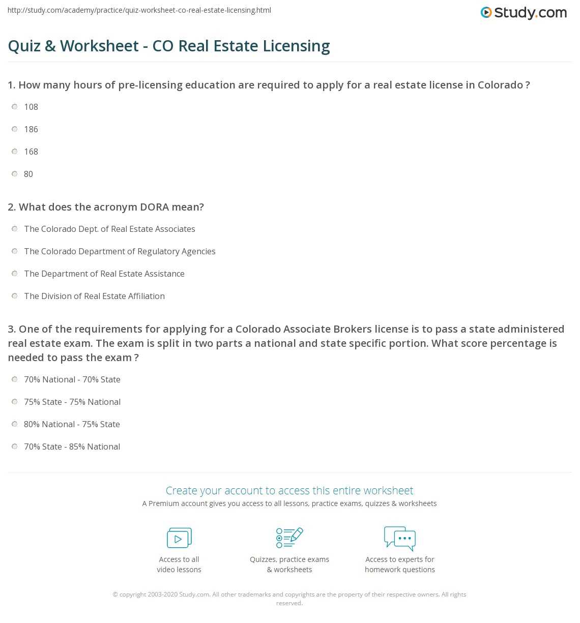 colorado maintenance worksheet