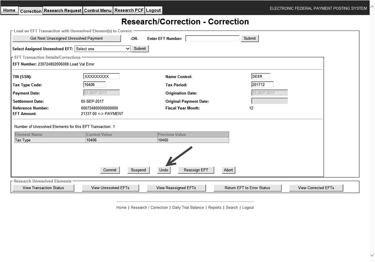 electronic federal tax payment system worksheet