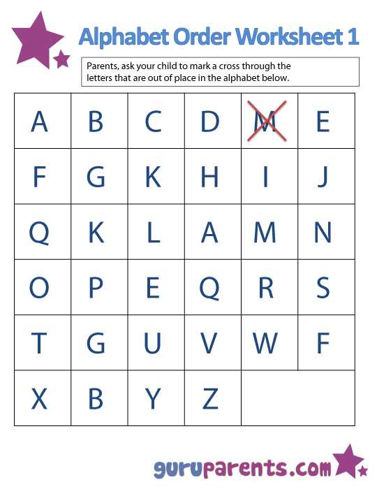 kindergarten alphabet worksheets free printables