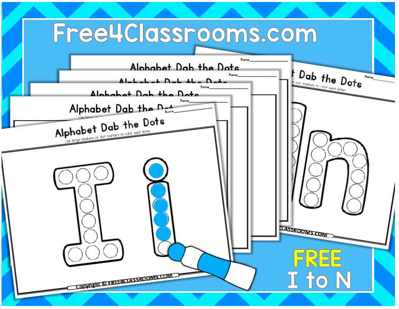 dot markers worksheets