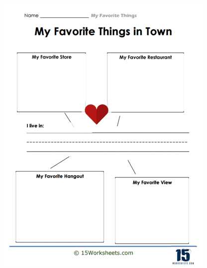 my favorites worksheet