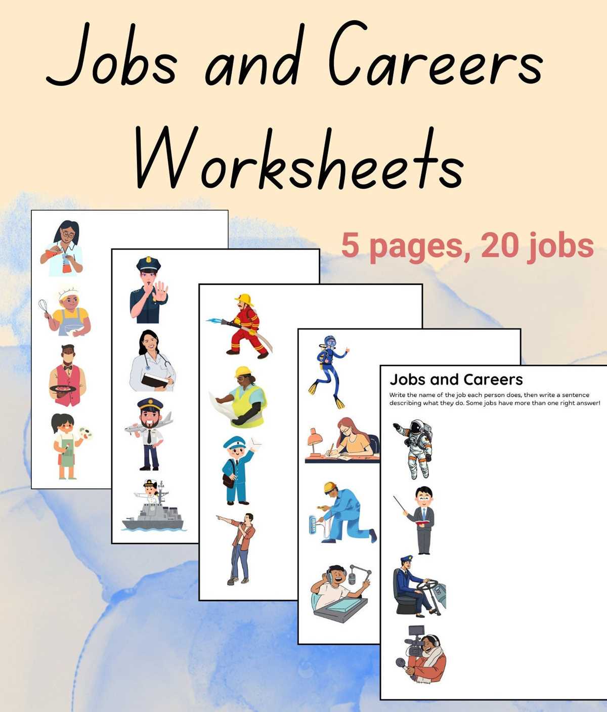describing jobs worksheet