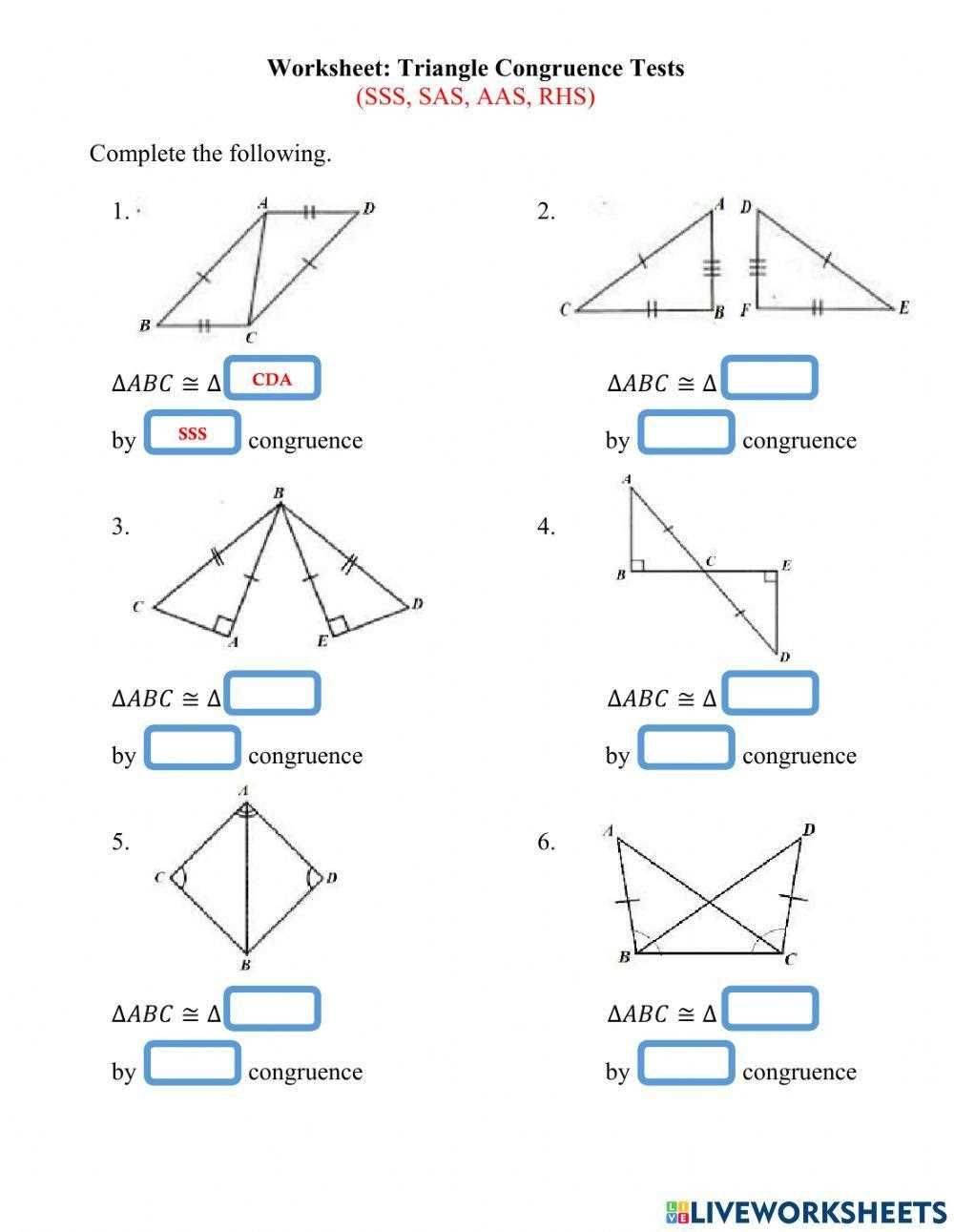 congruent triangles are we congruent worksheet