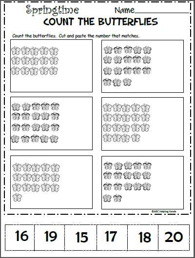 cut and paste spring worksheets free