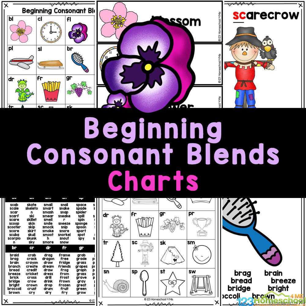 beginning consonant blends worksheets free