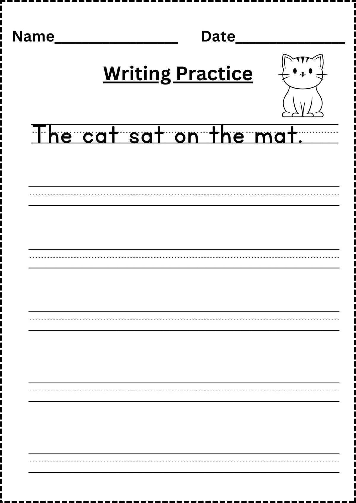 beginning writing skills worksheets free