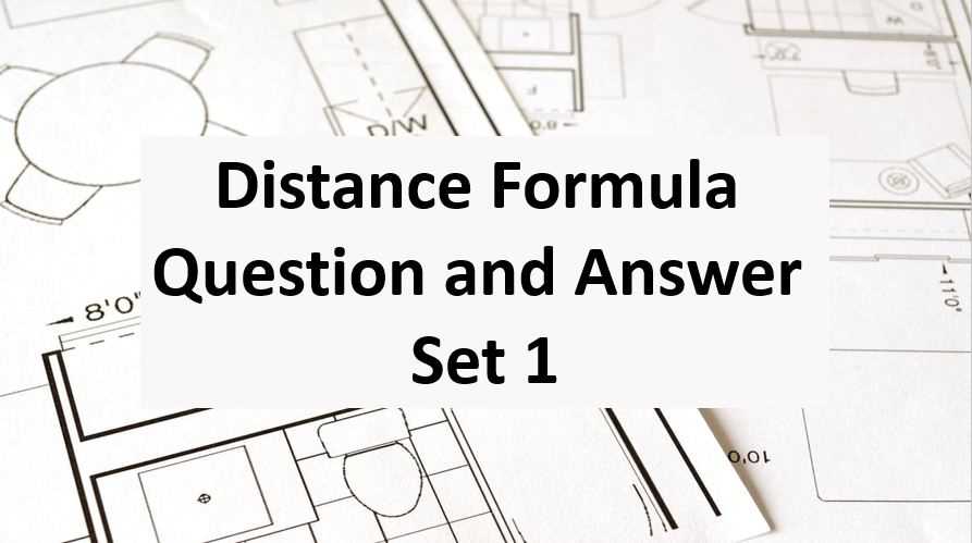 distance formula worksheet