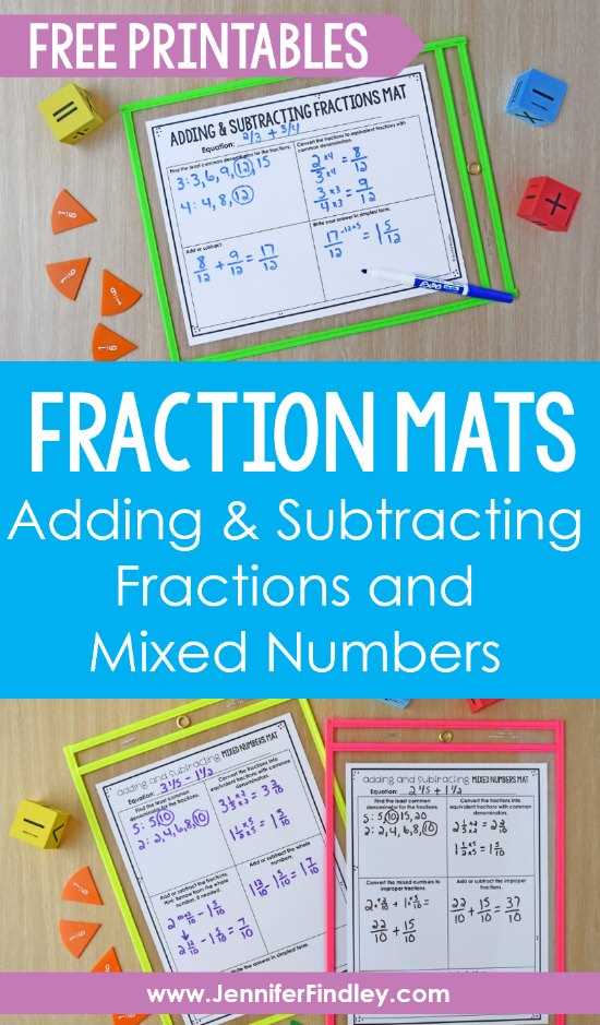 adding and subtracting mixed numbers with regrouping worksheet