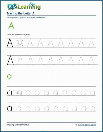 alphabet worksheets kindergarten handwriting