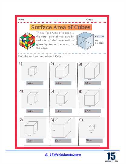 area worksheets grade 6