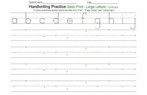 printing practice worksheets free