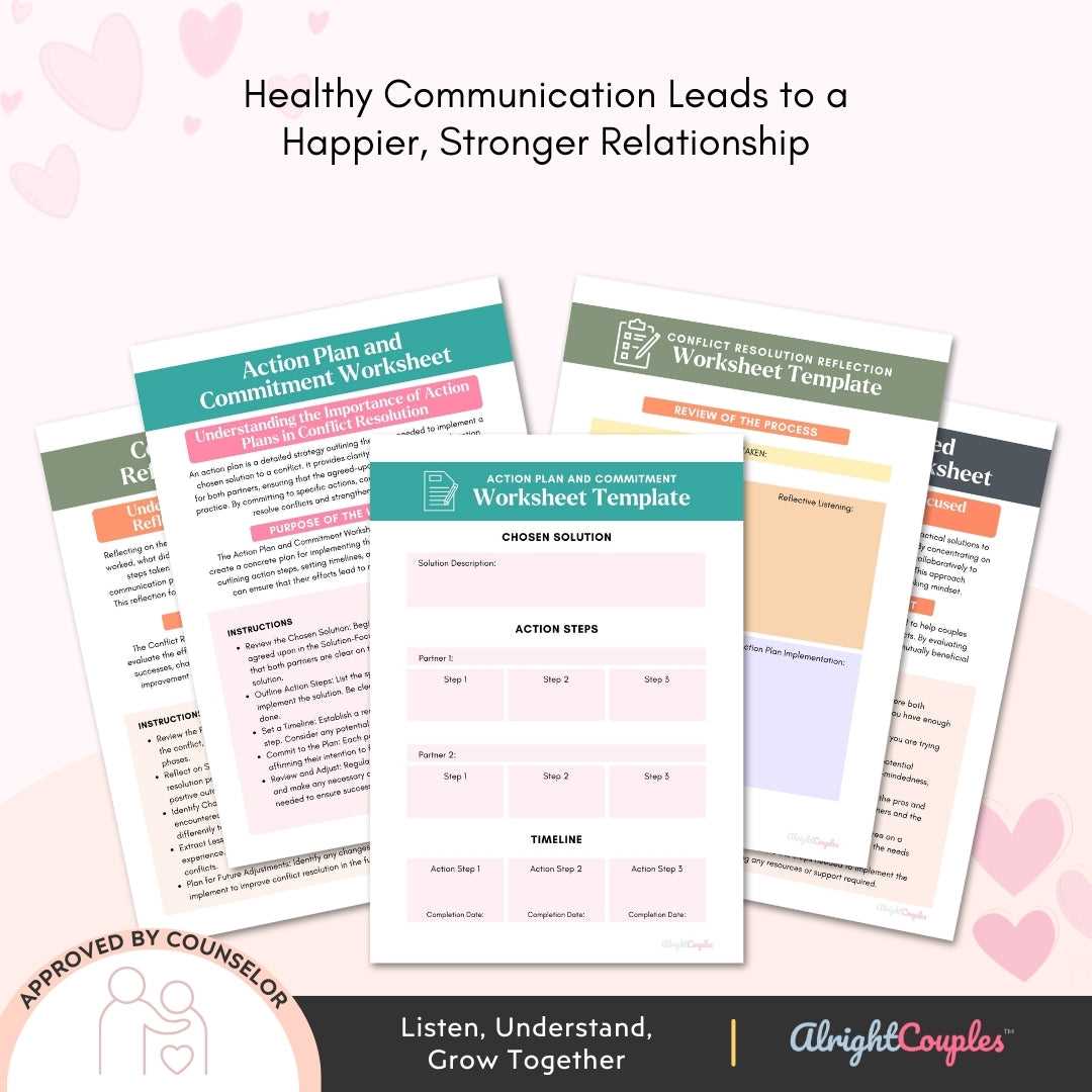 conflict resolution worksheet for couples