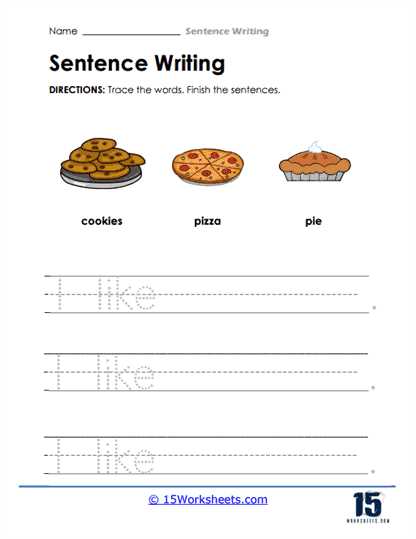 english sentence writing worksheets