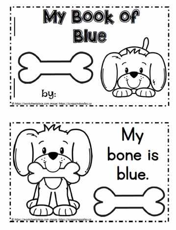 blue color worksheet