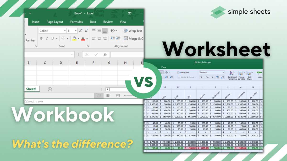 and worksheet